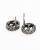 Gucci Interlocking G Arabesque Silver Studs Earrings