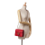 Gucci B Gucci Red Calf Leather Small Dollar skin Interlocking G Crossbody Italy
