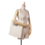Prada B Prada White Raffia Natural Material Effect Crochet Logo Embroidered Tote Italy