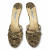 Jimmy Choo Pantoletten aus Pythonleder