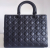 Christian Dior Lady Dior ultramatte black large bag