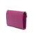 Saint Laurent Purple Grain De Poudre Chevron Monogram Envelope Chain Wallet Italy