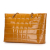 Chanel B Chanel Brown Caramel Patent Leather Leather CC Square Quilted Patent Tote Italy