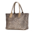 Bottega Veneta B Bottega Veneta Brown Bronze Lambskin Leather Leather Lambskin Intreccio Cabat Tote Italy