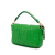 Fendi AB Fendi Green Lime Calf Leather Mini Zucca Embossed Baguette Satchel Italy