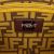 Fendi AB Fendi Yellow Canvas Fabric FRGMT x Zucca Embroidered Baguette Satchel Italy