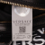 Versace AB Versace Black with White Canvas Fabric Logo Print Tote Italy