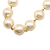 Chanel B Chanel Gold with White Gold Plated Metal Faux Pearl Necklace France