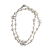 Chanel Crystal Pearls CC Metal & Faux Pearls 2-Ways Long Necklace Silver