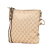 Gucci B Gucci Brown Beige with Gold Canvas Fabric GG Jolicoeur Crossbody Italy