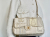 Chanel Tweed Patchwork Jumbo Tasche in Weiß und Creme