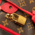 Louis Vuitton B Louis Vuitton Brown with Red Monogram Canvas Canvas Monogram Popincourt PM France