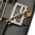 Fendi B Fendi Black Calf Leather Versace Vitello Seta Fendace Mini Brooch Baguette Satchel Italy