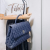 Chanel Coco Handle Large Caviar 2way Navy Blue Ruthenium