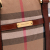 Burberry B Burberry Brown Light Brown Canvas Fabric Medium House Check Bridle Orchard Handbag Italy