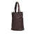Gucci B Gucci Brown Dark Brown Canvas Fabric GG Tote Italy