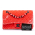 Chanel B Chanel Red Velvet Fabric Medium Classic Double Flap France