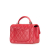 Chanel B Chanel Red Lambskin Leather Leather Mini Rectangular Lambskin Top Handle Single Flap Italy