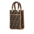 Fendi B Fendi Brown Canvas Fabric Mini Zucca Sunshine Shopper Tote Italy