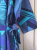 Marimekko Sumptuous blue print hostess dress M → XXL