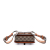 Gucci AB Gucci Brown Beige Coated Canvas Fabric Mini GG Supreme Web Bamboo 1947 Belt Bag Italy
