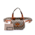 Gucci AB Gucci Brown Beige Coated Canvas Fabric Mini GG Supreme Web Bamboo 1947 Belt Bag Italy