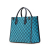 Gucci B Gucci Blue Canvas Fabric Small GG Interlocking G Tote Italy