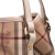 Burberry B Burberry Brown Beige Coated Canvas Fabric Small Haymarket Check Canterbury Tote Italy