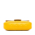 Fendi B Fendi Yellow Mustard Calf Leather Zucca Embossed Chain Midi Baguette Italy