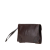Bottega Veneta B Bottega Veneta Brown Dark Brown Calf Leather Intrecciato Trimmed Clutch Italy