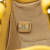 Chanel B Chanel Yellow Calf Leather Mini skin Label Click Shopping Tote Italy