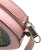 Gucci AB Gucci Pink Coated Canvas Fabric GG Supreme Psychedelic Round Crossbody Italy