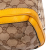Gucci B Gucci Brown with Yellow Canvas Fabric GG Bella Satchel Italy