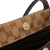 Gucci B Gucci Brown Beige Coated Canvas Fabric GG Crystal Babouska Tote Italy