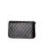 Chanel B Chanel Black Lambskin Leather Leather CC Quilted Lambskin Full Single Flap France