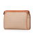 Celine B Celine Brown Beige Coated Canvas Fabric Macadam Clutch Italy
