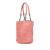 Bottega Veneta B Bottega Veneta Pink Blush Goatskin Leather Small Intrecciato Trimmed Cervo Bucket Bag Italy