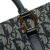 Christian Dior B Dior Blue Canvas Fabric Diorissimo Trotter Tote Italy