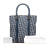 Christian Dior B Dior Blue Canvas Fabric Diorissimo Trotter Tote Italy