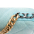 Chanel B Chanel Blue Turquoise Denim Fabric 19 Wallet on Chain Italy