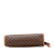 Celine B Celine Brown Coated Canvas Fabric Macadam Clutch Italy