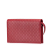 Gucci B Gucci Red Calf Leather Microguccissima Wallet on Strap Italy