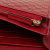 Gucci B Gucci Red Calf Leather Microguccissima Wallet on Strap Italy