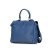 Prada B Prada Blue Saffiano Leather Righe Sound Lock Satchel Italy