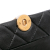 Chanel B Chanel Black Calf Leather Mini Quilted skin Pearl CC Accordion Flap Italy