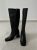 ALOHAS EAST BLACK LEATHER BOOTS