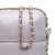 Chanel AB Chanel Gray Lambskin Leather Leather CC Quilted Lambskin Chain Around Phone Holder Italy
