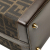 Fendi B Fendi Brown Canvas Fabric Zucca Push Lock Box Handbag Italy