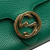 Gucci B Gucci Green Calf Leather Small Dollar skin Interlocking G Crossbody Italy