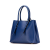 Prada B Prada Blue Saffiano Leather Medium Cuir Double Satchel Italy